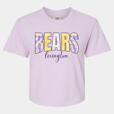 Bears purple - Women's Heavyweight Boxy T-Shirt Thumbnail