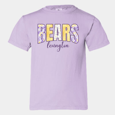 Bears purple - Youth Garment Dyed Ringspun T-Shirt Thumbnail