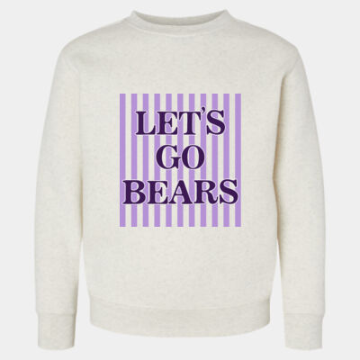 Let's Go Bears - Youth Elevated Fleece Crewneck Sweatshirt Thumbnail