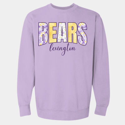 Bears purple - Garment Dyed Ringspun Crewneck Sweatshirt Thumbnail