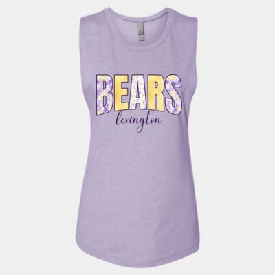 Bears purple - Women’s Festival Muscle Tank Thumbnail