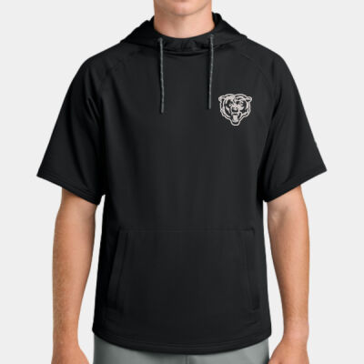 EMB Bead Head white - Charge Performance Fleece Short Sleeve Hoodie Thumbnail