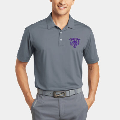 EMB Bear Head purple - Dri FIT Vertical Mesh Polo Thumbnail
