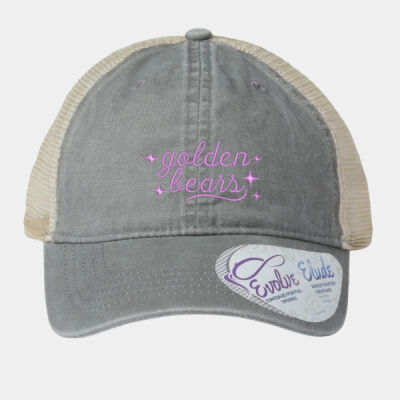EMB Golden Bears orchid - Women's Washed Mesh-Back Cap Thumbnail